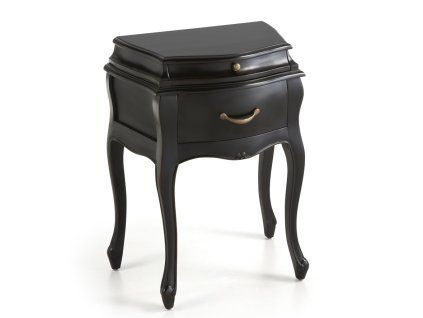 Stylový příruční stolek Vintage Dark dřevěný