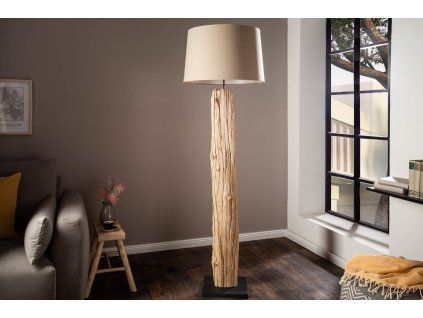 Stojací lampa Rousilique 177 cm béžová