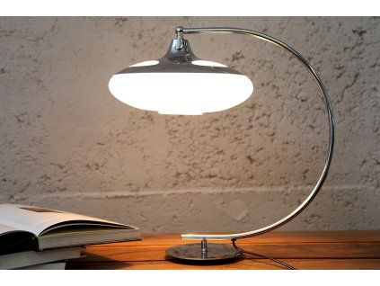 Moderní stolní lampa Luna Logo 45cm