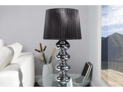 Moderní stolní lampa Mia 60cm černá