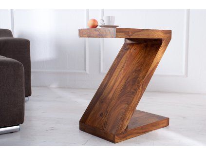 Odkládací stolek Z 45 cm palisandr masivní dřevo