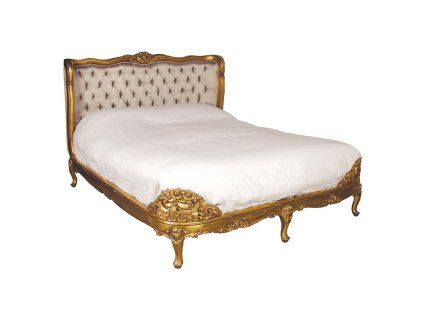Luxusní manželská postel Palais 180cm s čalouněným čelem