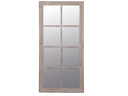 Vintage obdélníkové zrcadlo Window Taupe 154x74cm
