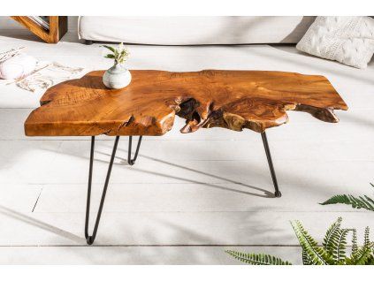 Stylový konferenční stolek Wild Teak 100 cm