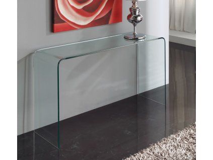 Designový skleněný konzolový stolek Spirit 125x40cm