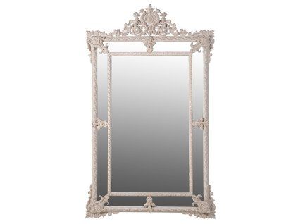 Stylové vintage zrcadlo HERITAGE 182x110cm krémové 