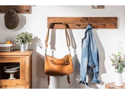 Stylový věšák na kabáty Hemingway 90cm z recyklovaného dřeva