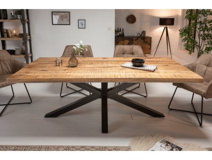 Moderní jídelní stůl Galileo 200cm mango masiv