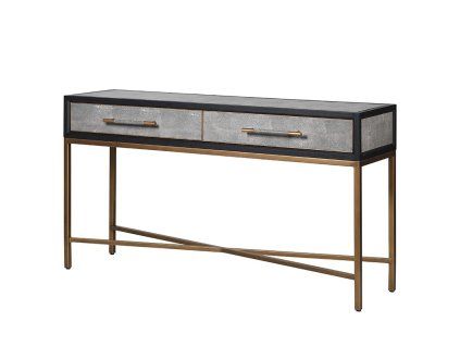 Luxusní Art-Deco konzolový stolek Caitlin 150cm shagreen