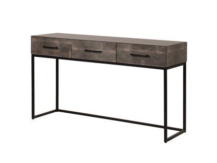 Luxusní Art-Deco konzolový stolek Caitlin II 137cm shagreen