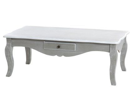 Provensálský konferenční stůl Nina Grey White 110×60 cm