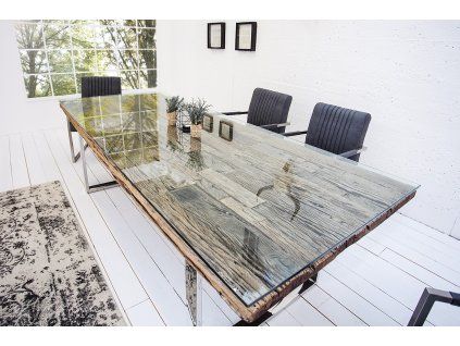 Skleněná deska na jídelní stůl 240x100cm bezpečnostní sklo 12mm