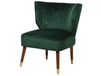 Designové křeslo Basil Green zelený samet
