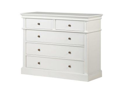 Venkovská komoda White Ariano 115cm bílá