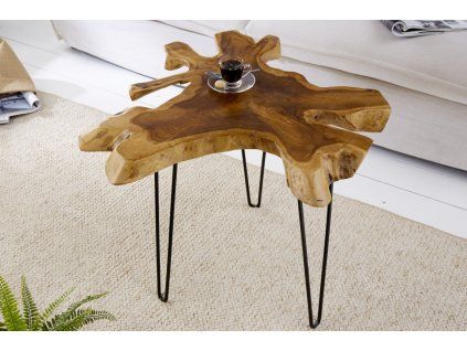 Příruční stolek Wild Teak 60 cm masiv