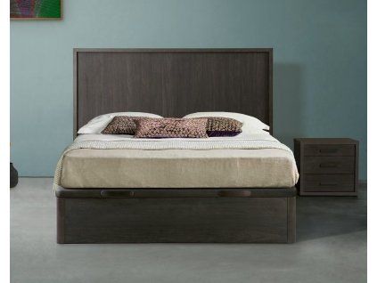 Skandinávská postel Malmo ANTRACIT 90-200cm s úložným prostorem