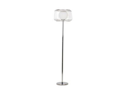Moderní stojací lampa Silver Cage 162cm