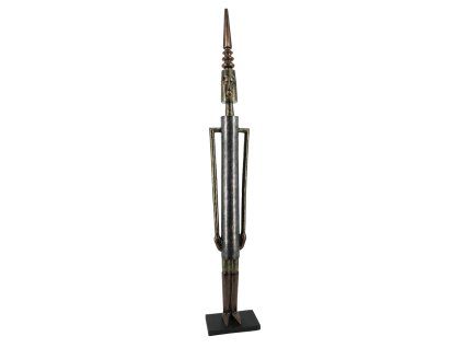 Dřevěná dekorace soška Ethnic Lightning Conductor Man Figure 153cm
