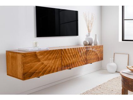 Nástěnný TV stolek Cobra 160 cm přírodní mango