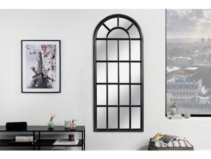 Černé nástěnné zrcadlo Castillo 140cm