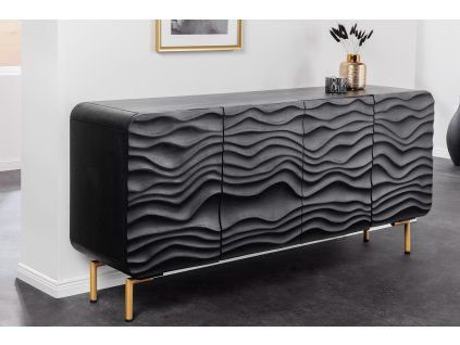 Designový příborník Lagoon 160cm mango černý