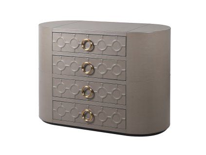 Designová komoda Ricky z mosazu 112 cm
