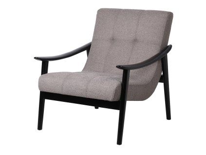 Stylové šedé křeslo Biliam 83 cm