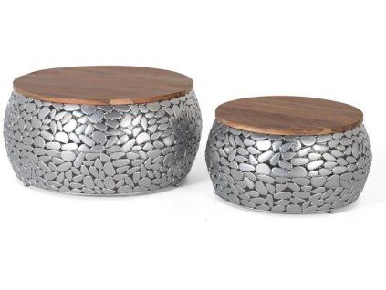 Set dvou designových stolků Marela 70 cm orientální