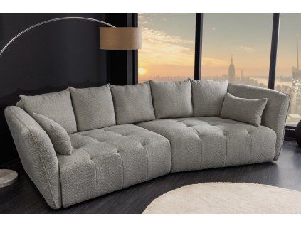 Prostorná designová pohovka Kalinia 295 cm bouclé
