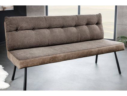Designová čalouněná lavice 160cm taupe
