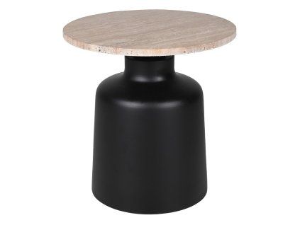 Designový příruční stolek s mramorovou deskou