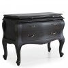 Luxusní černá komoda VINTAGE DARK 110cm