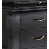 Luxusní černá komoda VINTAGE DARK 110cm