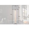Stojací lampa Rousilique 175cm černá