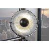 Industriální stojací lampa Studio 145cm černá/stříbrná