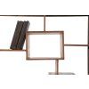Masivní knihovna Makassar natur box 180cm