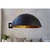 Moderní závěsná lampa Glow 70cm černo zlatá