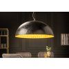 Moderní závěsná lampa Glow 70cm černo zlatá