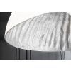 Moderní závěsná lampa Glow 70cm bílo stříbrná