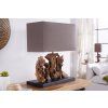 Designová stolní lampa Aragon 50cm hnědá
