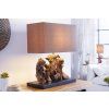 Designová stolní lampa Aragon 50cm hnědá