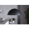Moderní závěsná lampa Glow 50cm černo zlatá