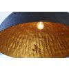 Moderní závěsná lampa Glow 50cm černo zlatá