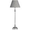 Luxusní niklová lampa s tweedovým stínidlem Fountains 