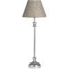 Luxusní niklová lampa s tweedovým stínidlem Fountains 