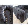 Stylové čalouněné křeslo Chesterfield nízké