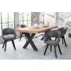 Designová židle mikrovlákno dřevěná podnožDesignová židle mikrovlákno dřevěná podnožDesignová židle mikrovlákno dřevěná podnož