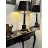 Barokový vintage konzolový stolík BELLE NOIR 175cm čierny