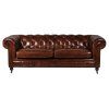 Vintage kožená sedačka Chesterfield design
