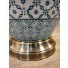 Luxusní porcelánová lampa Lattice Oval 71cm